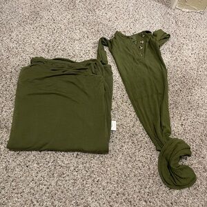 Newborn swaddle and gown